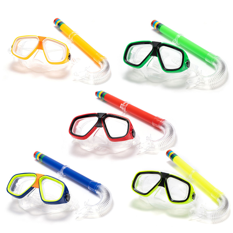 Snorkel Mask Full Face - Adults Kids Diving Goggle Mask Breathing