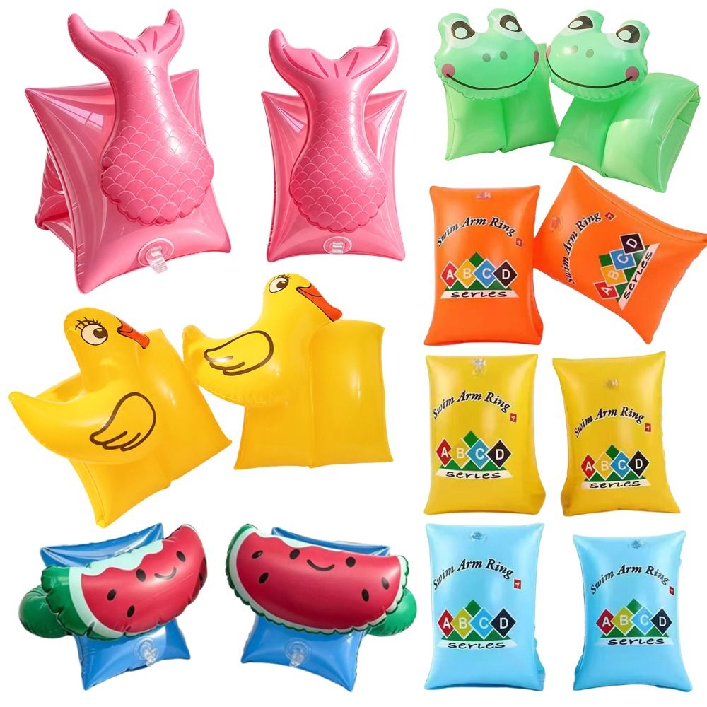Pool Float Ring Inflatable - 1Pairs Fashion Inflatable Arm Swimming Rings