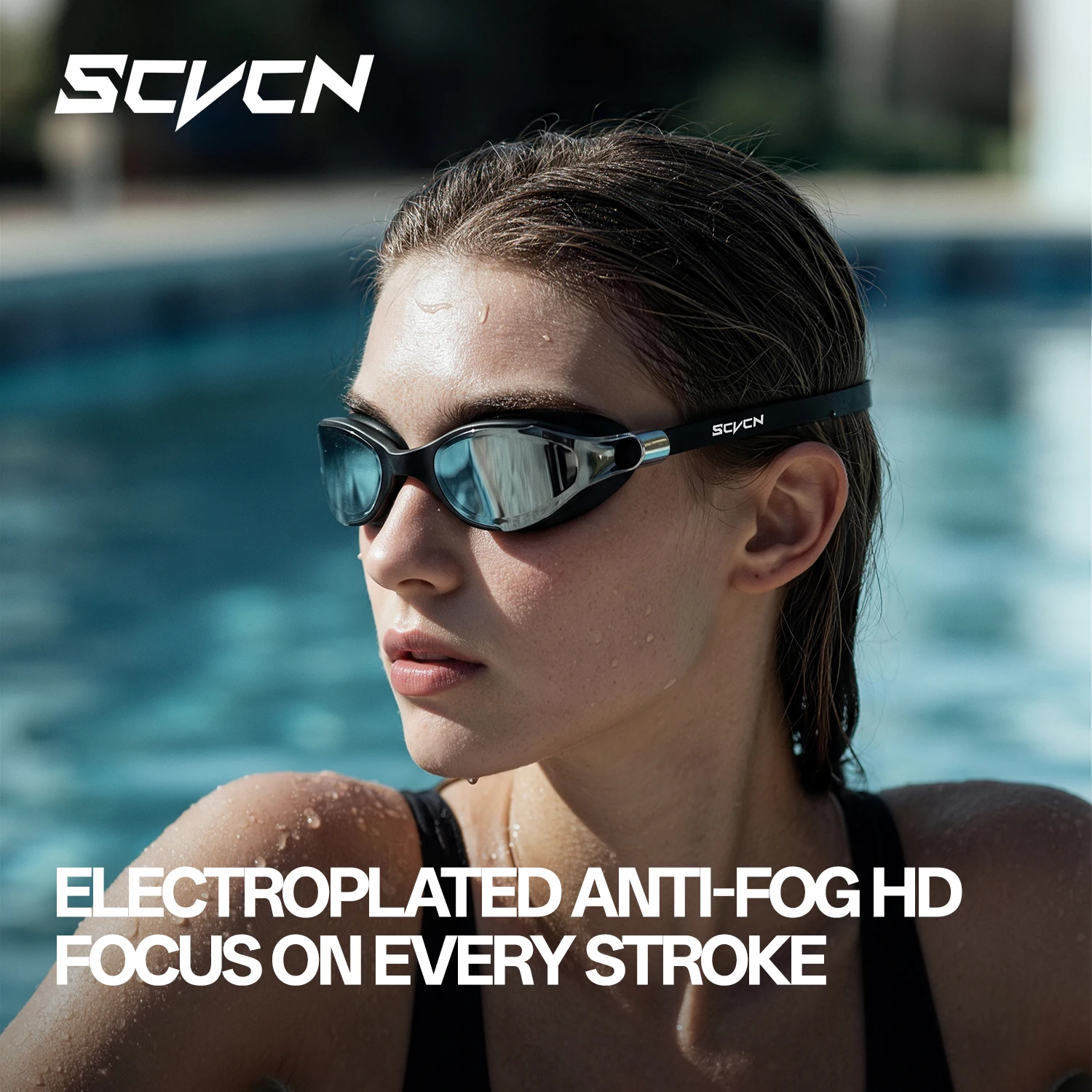 Swim Goggles Anti Fog Uv - SCVCN Professional Swimming Goggles Anti-Fog Waterproof