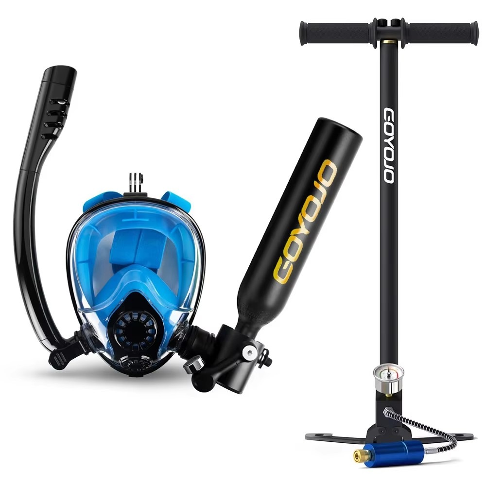 0.5L Scuba Tank Full Face Snor - đánh giá và giá Snorkel Mask Full Face
