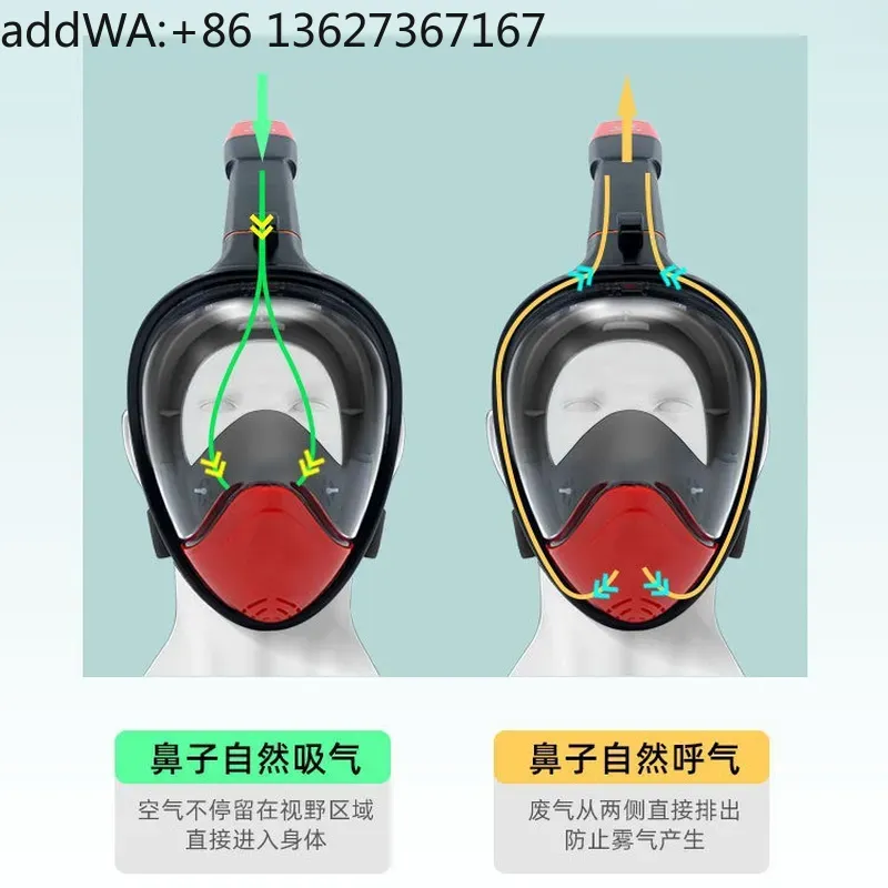 Dry snorkeling mask, adult ful - đánh giá và giá Snorkel Mask Full Face