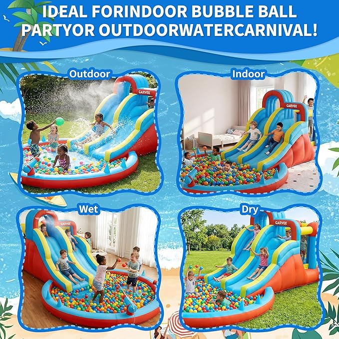 All-Season 8-in-1 Inflatable W - đánh giá và giá Water Slide Inflatable