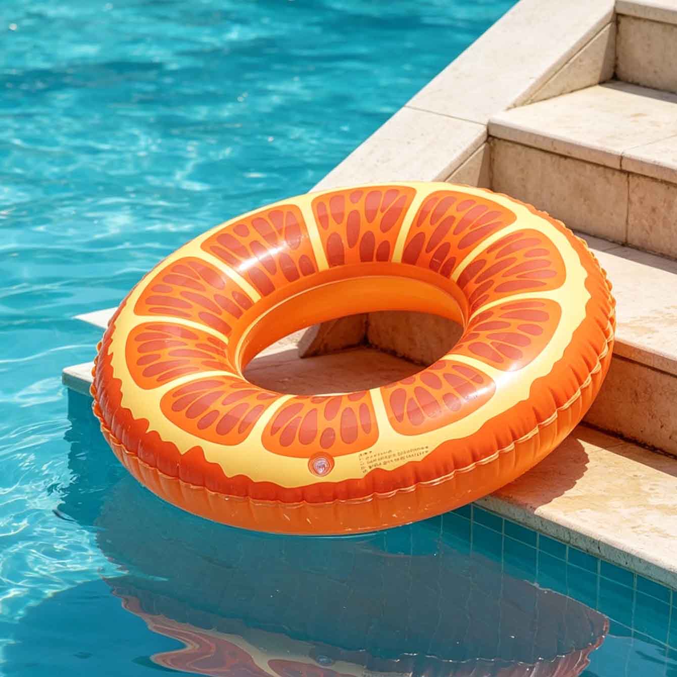 1PC Orange Slice Inflatable Sw - đánh giá và giá Pool Float Ring Inflatable