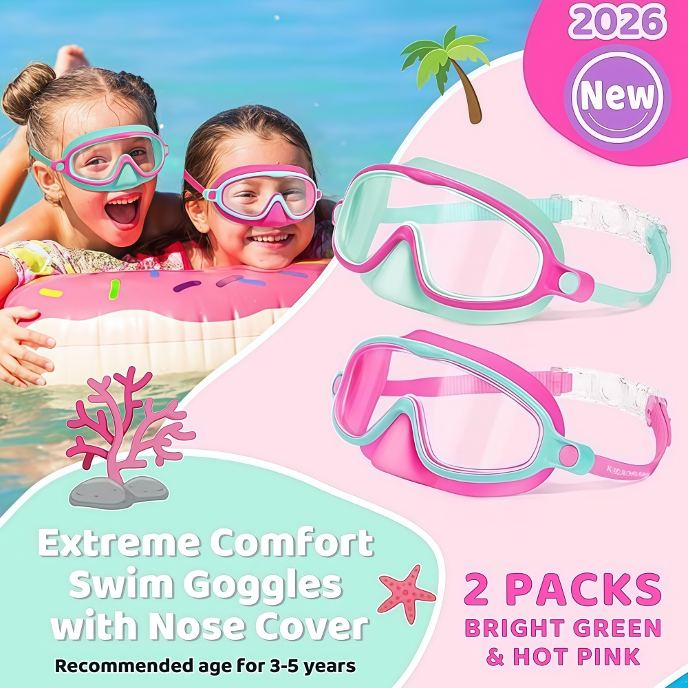 Kids Swim Goggles with Nose Co - đánh giá và giá Swim Goggles Anti Fog Uv