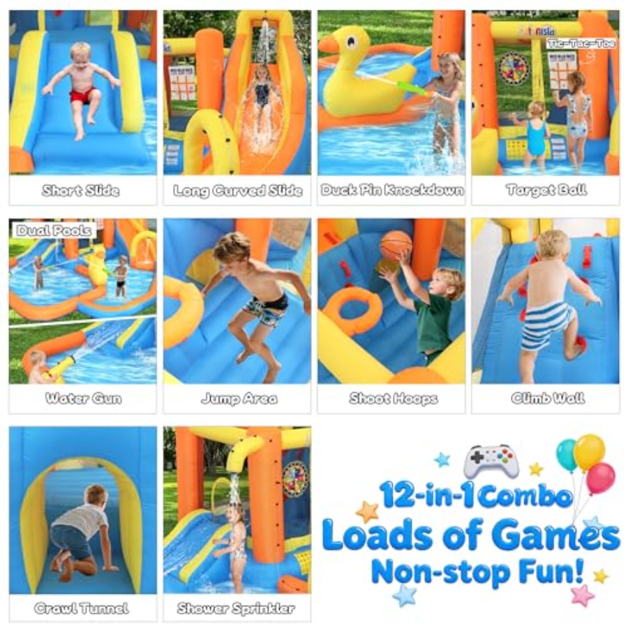 Backyard inflatable water park - đánh giá và giá Water Slide Inflatable