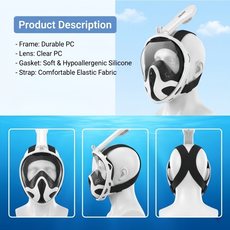 XIAOTREE Full Face Snorkel Mas - đánh giá và giá Snorkel Mask Full Face