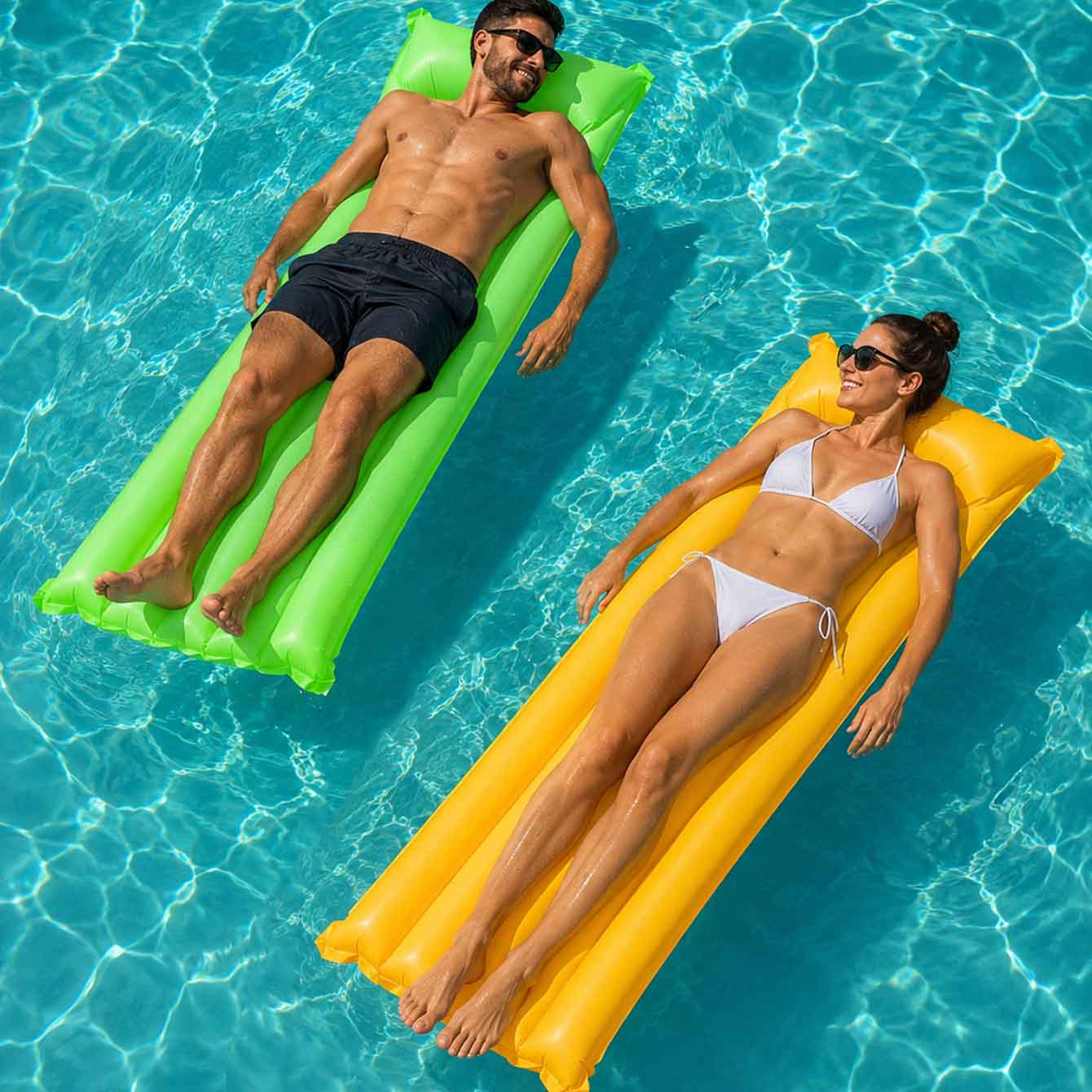 1PC Pool Float Bed Inflatable  - đánh giá và giá Pool Float Ring Inflatable